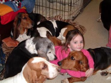 Emily and dogs