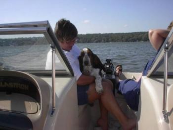 Jiggs goes boating